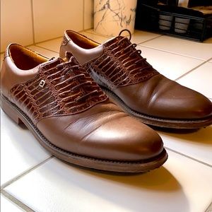 Foot Joy 1857 Golf shoes. FJ Crocodile